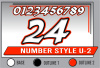 PRINTED NUMBER SET U-2